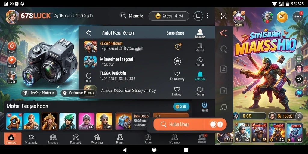 Screenshot utama 678LUCK menampilkan fitur utility yang canggih.