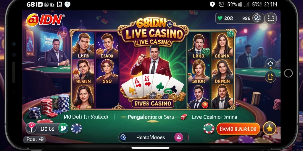 Gameplay Live Casino yang menarik dan interaktif di 68IDN.