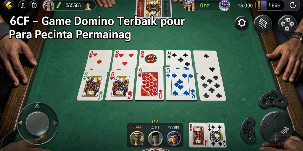 Tampilan gameplay seru dalam permainan Domino 6CF.