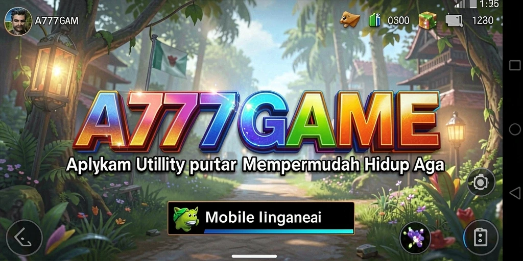 Screenshot A777GAME menampilkan antarmuka pengguna yang intuitif dan mudah digunakan.
