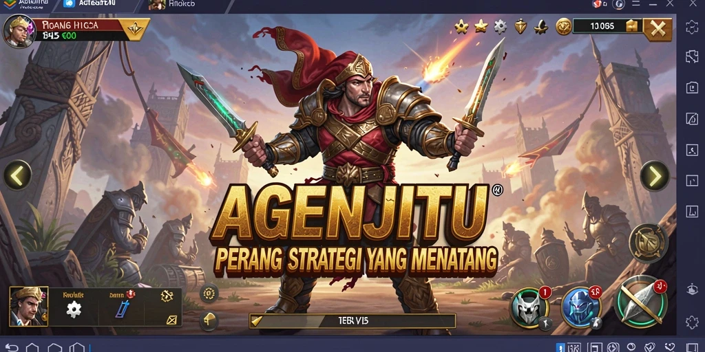 Tampilan gameplay AGENJITU dengan strategi yang mendalam.