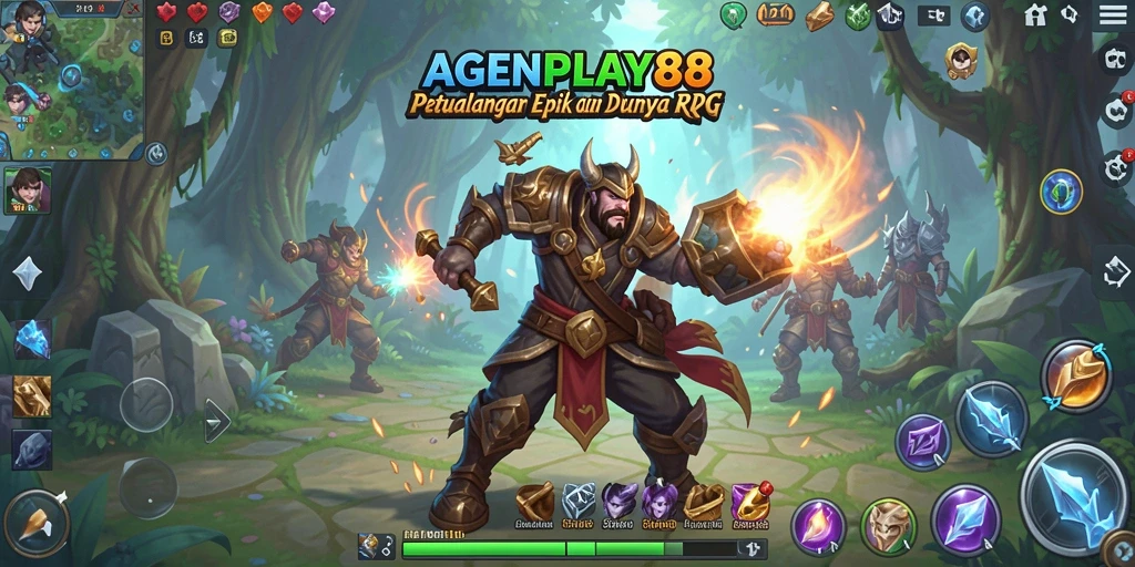 Screenshot utama AGENPLAY88 menampilkan petualangan seru di dunia RPG.