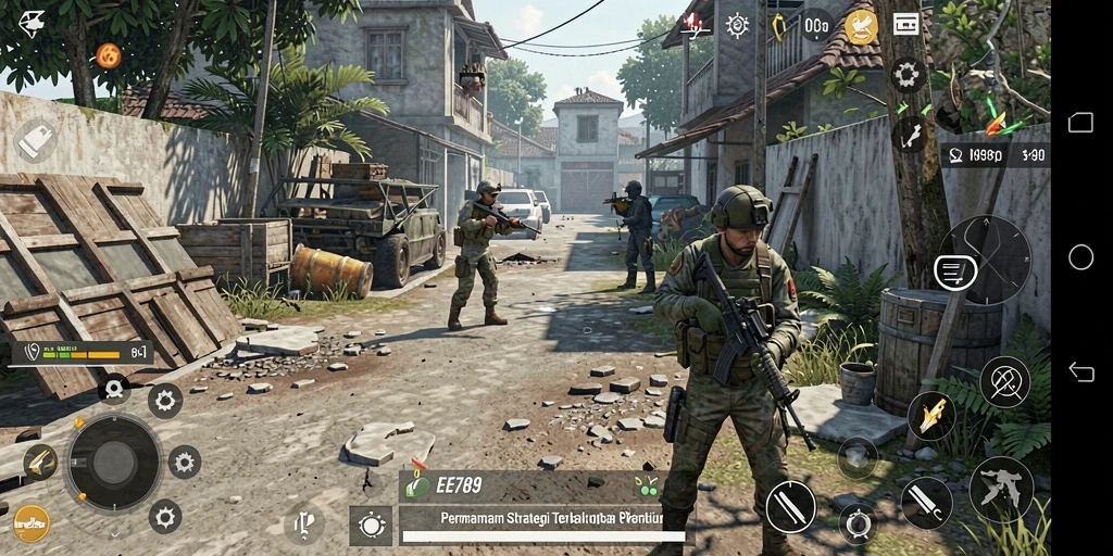 Tampilan gameplay mendebarkan dalam <strong>EE789</strong>, strategi dan taktik yang mendalam.