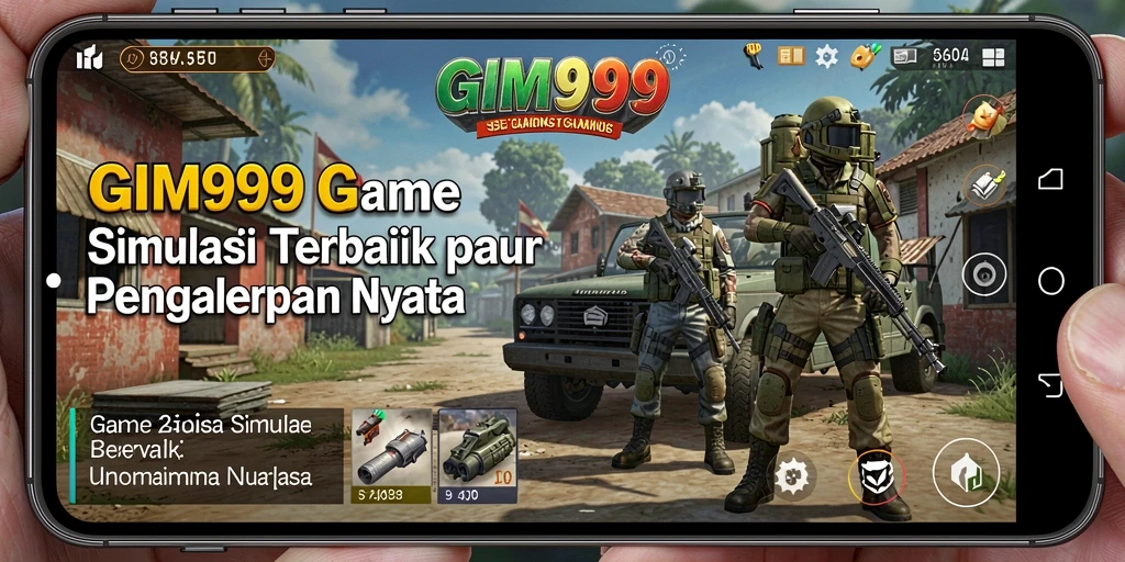 Tangkapan layar gameplay GIM999 yang menunjukkan aktivitas simulasi yang mendalam.