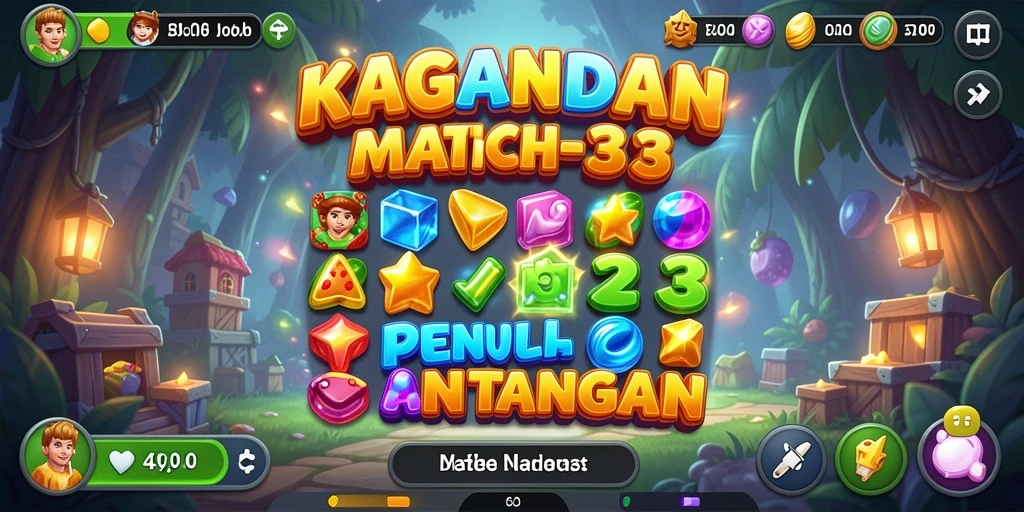 Tampilan gameplay KAGANDAN yang penuh warna dan menarik.