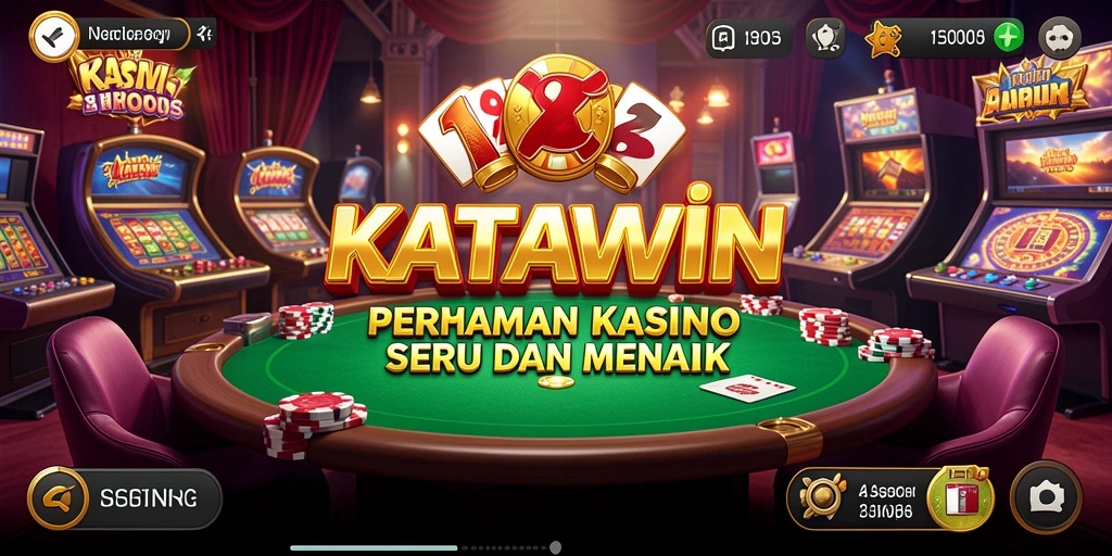 Tampilan gameplay seru KATAWIN dalam suasana kasino.