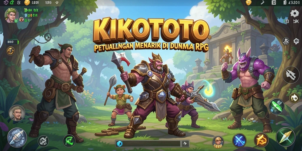 Tampilan gameplay menakjubkan dari KIKOTOTO yang penuh aksi.
