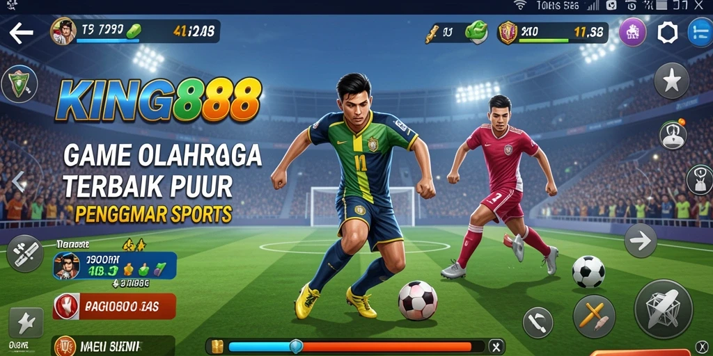Screenshot KING88 menampilkan aksi seru dalam pertandingan olahraga.