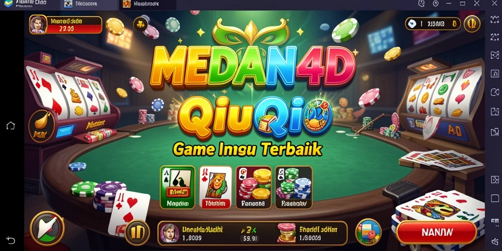 Tampilan gameplay QiuQiu yang seru di MEDAN4D.