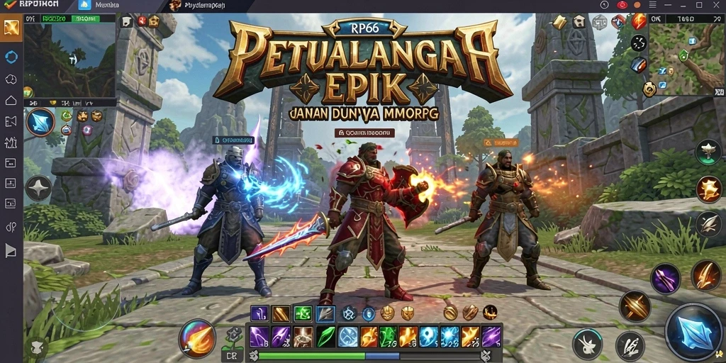 Gameplay seru dalam RP66 dengan aksi pertarungan yang mendebarkan.