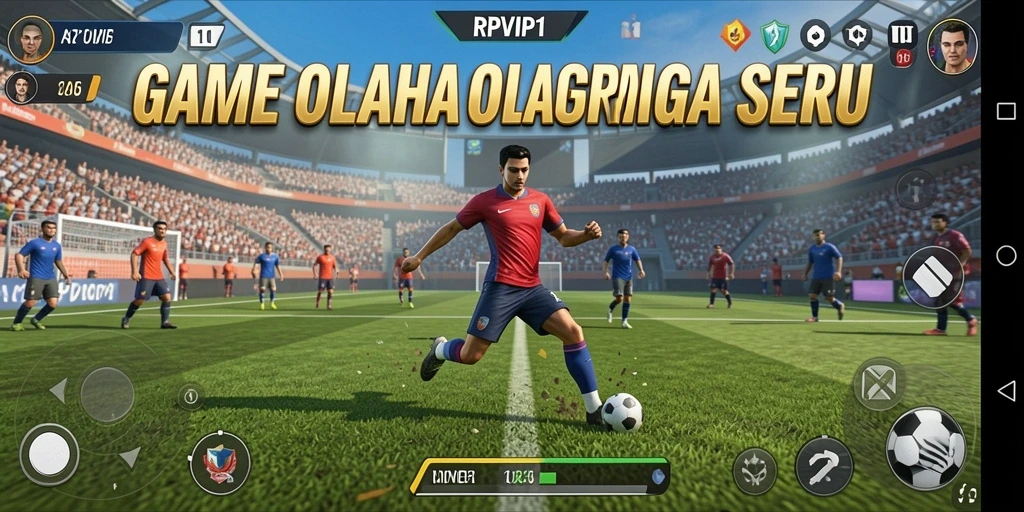 Tampilan game RPVIP1 dengan aksi olahraga yang mendebarkan.
