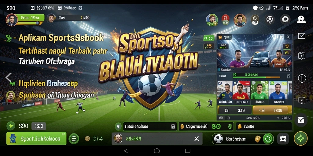 Tangkapan layar utama S80 saat menunjukkan fitur taruhan olahraga.