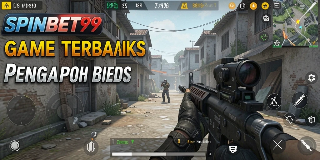 Tampilan gameplay SPINBET99 yang mendebarkan dalam aksi FPS.